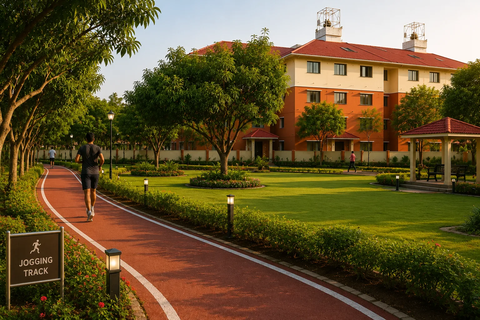 Jogging track at Kundapuram Phase I