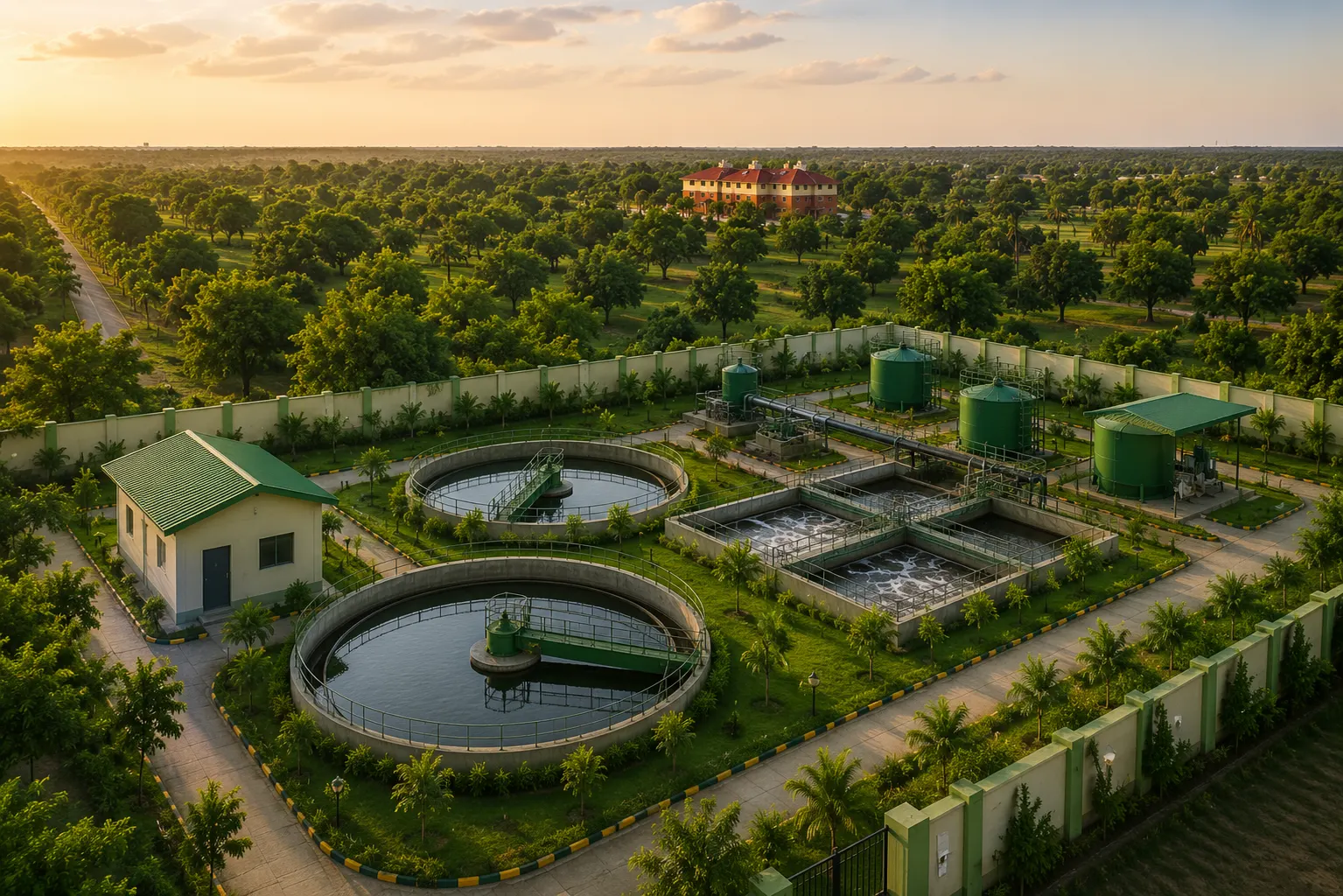 Bio ECO sewage treatment plant at Kundapuram Phase I