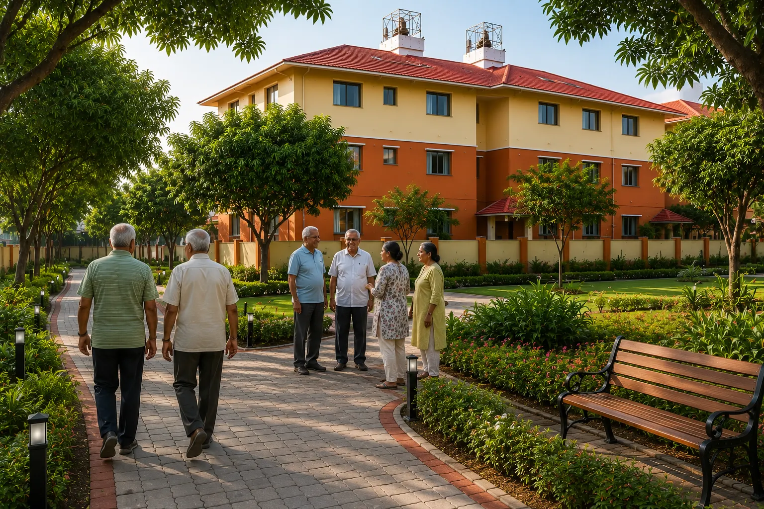 Walking track at Kundapuram Phase I
