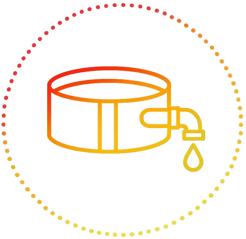 Sewage treatment plant icon