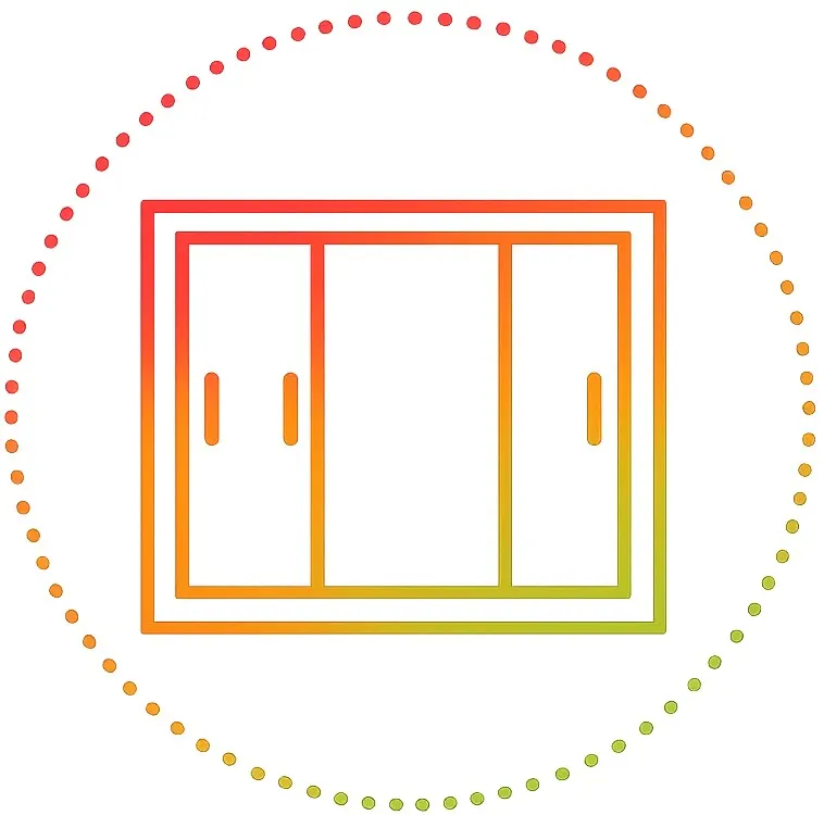 Windows and sliding door icon