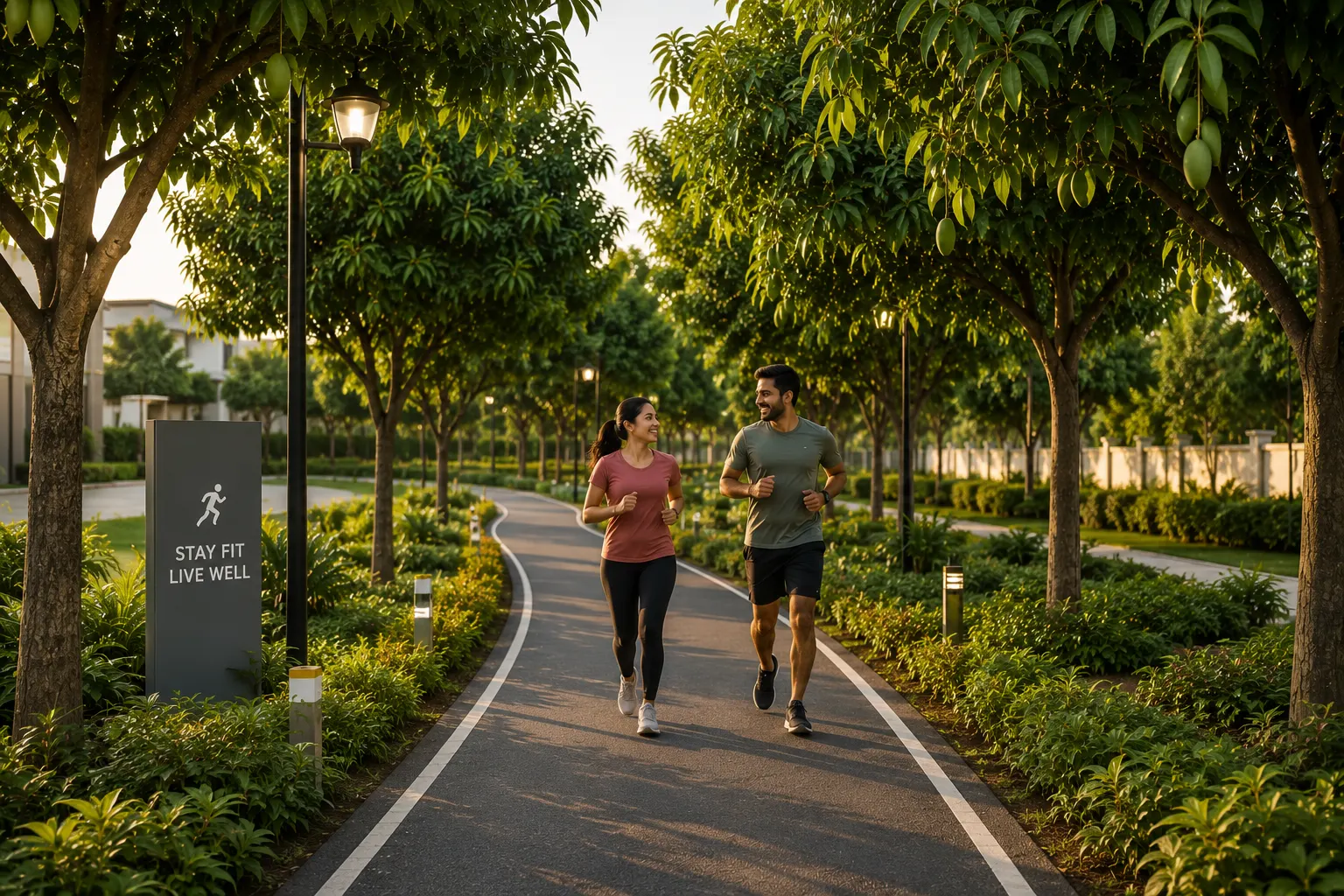 Jogging track at Kundapuram Phase IV