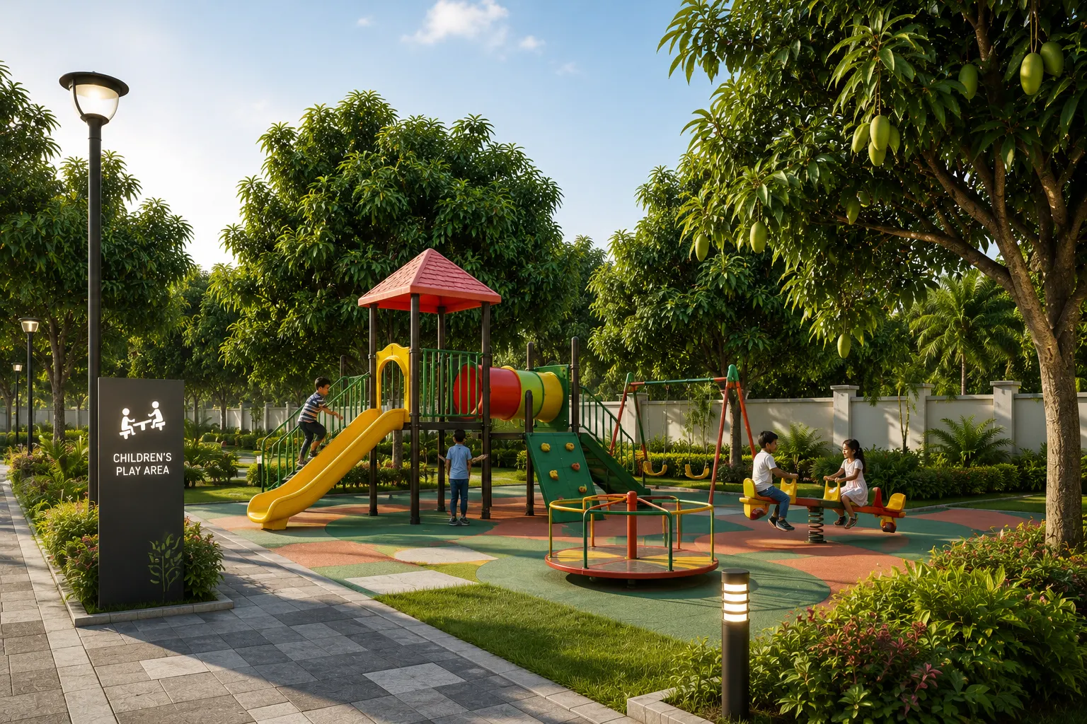 Children's play area at Kundapuram Phase IV
