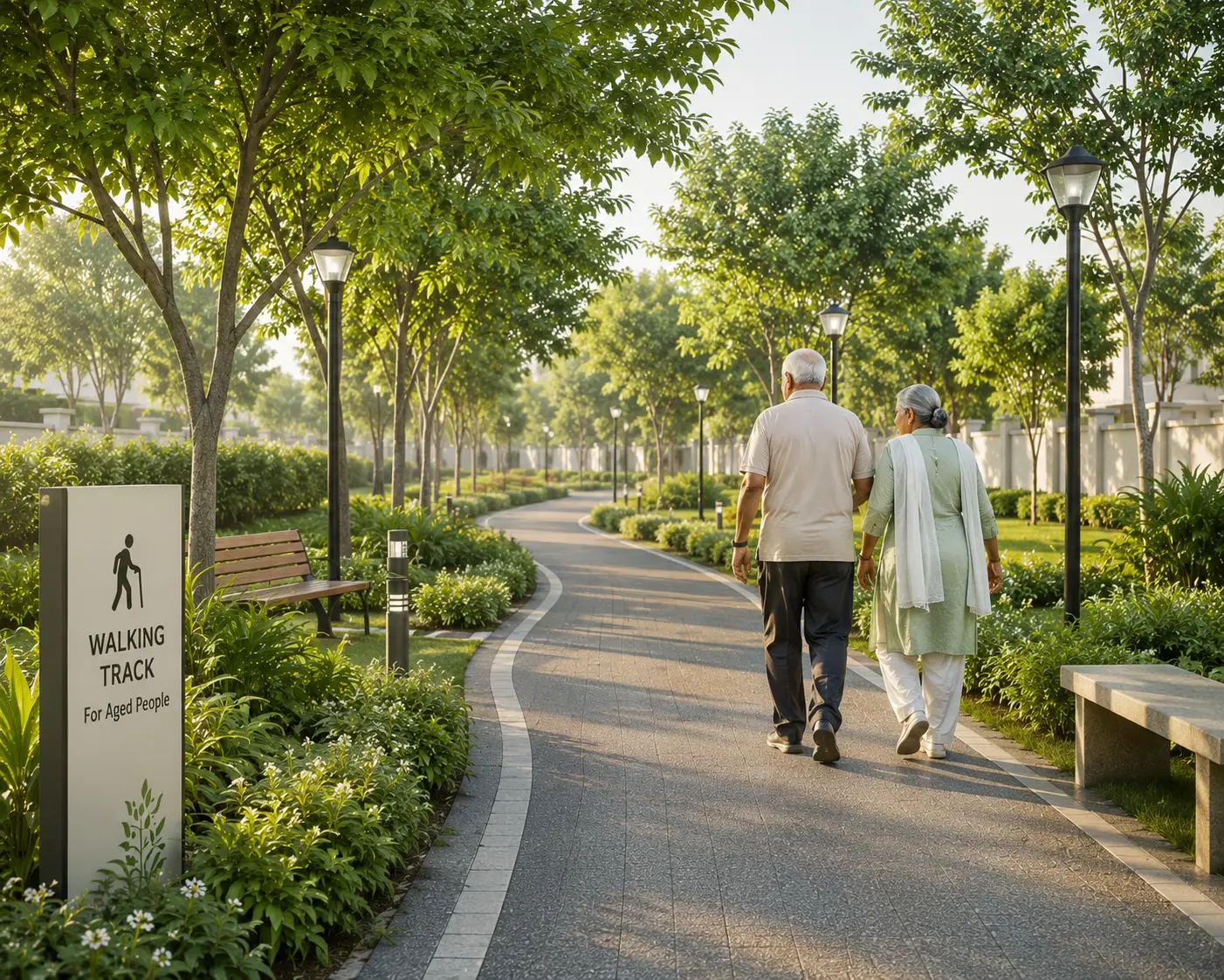 Walking track at Kundapuram Phase IV